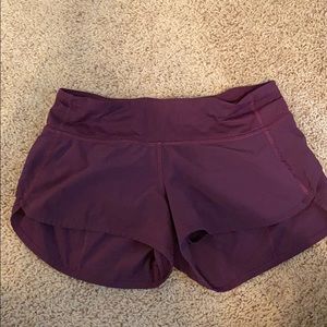 Purple Lululemon Speed Up Short 2.5”